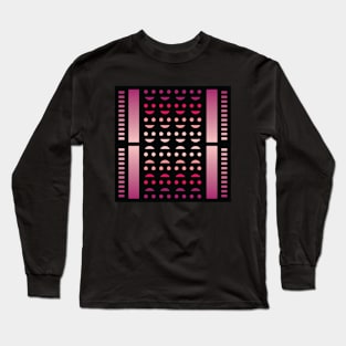 “Dimensional Happiness” - V.5 Red - (Geometric Art) (Dimensions) - Doc Labs Long Sleeve T-Shirt